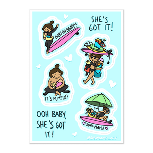 Surf Mama Stickerz